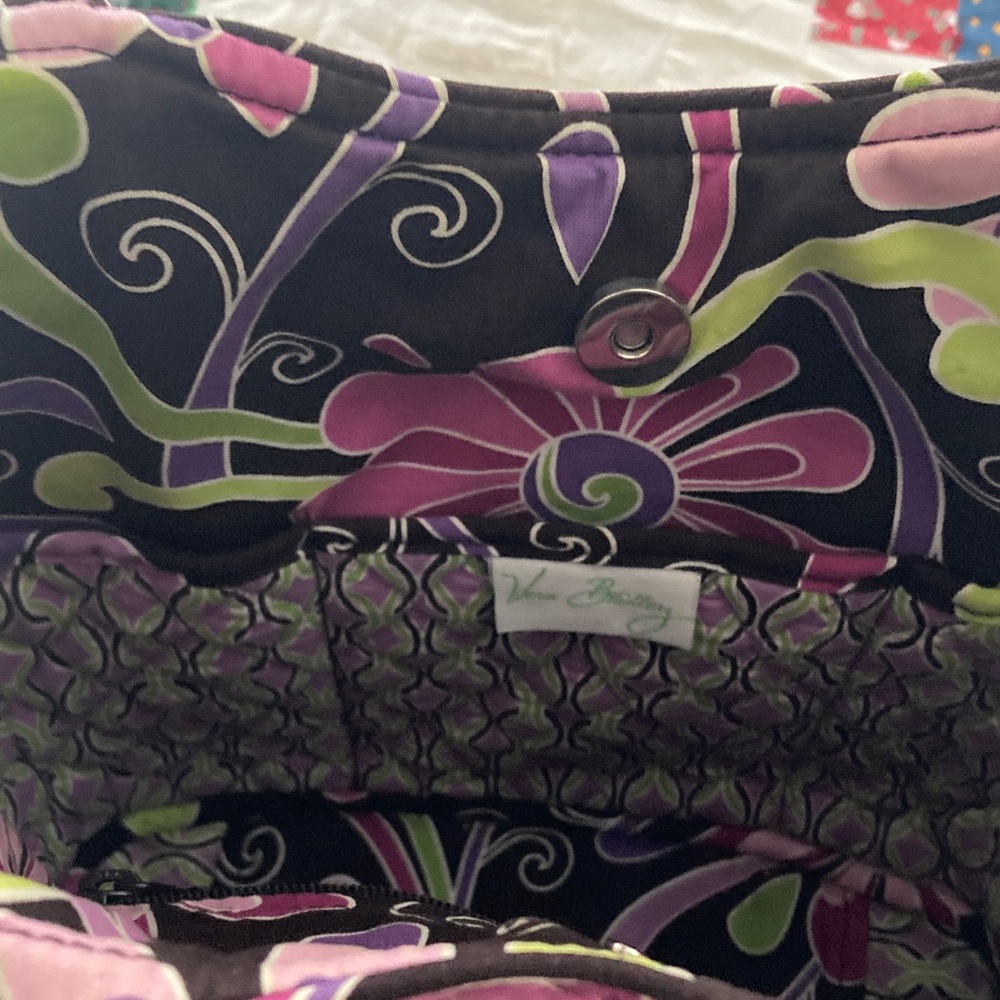 Vera Bradley Purple Punch shoulder bag/purse retired pattern - Picture 8 of 11